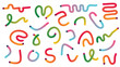 © ufydesigncreator - Squiggle vector illustration with bright gradient colors for design decoration and easy color editing