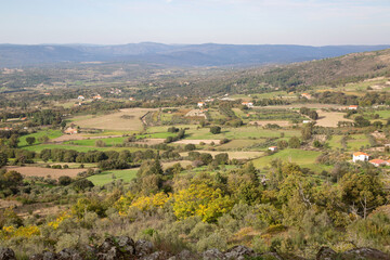 Wall Mural - Landscape View in Linhares da Beira; Portugal