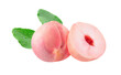 Fresh Peach isolated on transparent png