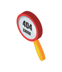 Wall Mural - 404 error in magnifier