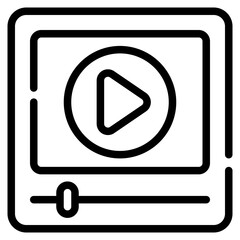 Sticker - Video Player Icon