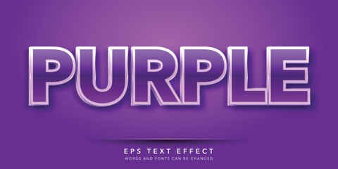 Wall Mural - purple editable text effect