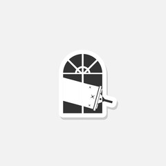 Sticker - Window cleaning service concept sticker icon