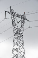 Wall Mural - Power line in Spain