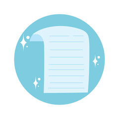 Sticker - blank paper icon