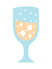 Sticker - wine glass drink