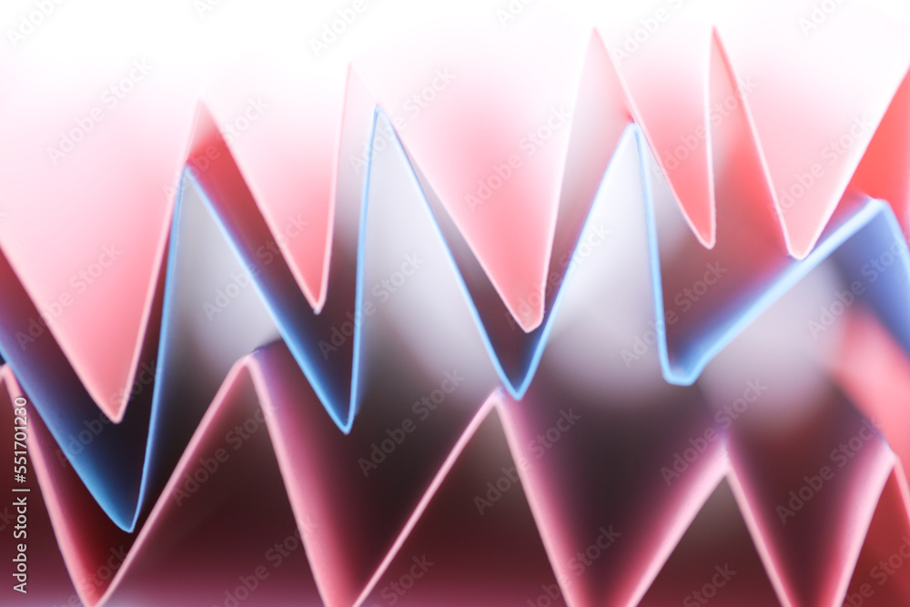 Beautiful paper geometric background in pink and blue colors.Wallpaper ...