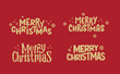 © Matias - Merry Christmas lettering typographic design. Xmas holidays text design.