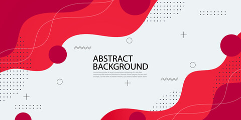 simple dynamic red and white textured background banner design in 3D style with dark color. EPS10 Vector