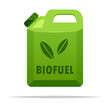Biofuel canister renewable energy vector isolated illustration