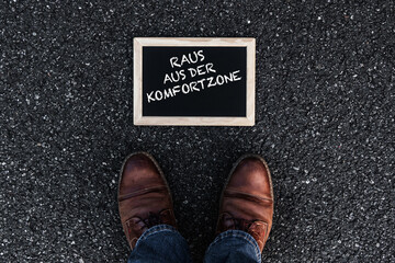 Canvas Print - Raus aus der Komfortzone