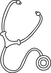 Wall Mural - Hand Drawn Stethoscope illustration