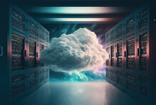 Background Image For Cloud Storage, Remixed By NASA From Public Domain. Generative AI