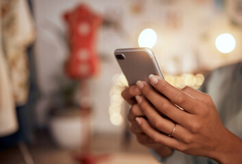 hand, phone and woman using wifi to browse the internet for online shopping or e-commerce closeup. z