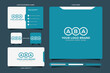 ABA initial monogram logo vector, ABA circle shape logo template corporate identity business card
