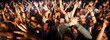 © Arcurs Co-op/peopleimages.com - Music, dance and party with crowd at concert for rock, live band performance or festival. New year, energy and disco with audience of fans listening at celebration for techno, rave or nightclub event