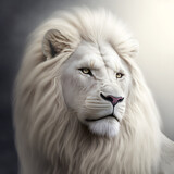 Fototapeta Na sufit - Albino White Lion