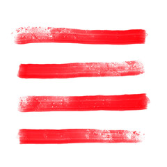 four horizontal red lines, transparent, and simple. suitable for t-shirt designs, presentations, templates, backgrounds, elements, backdrops, etc