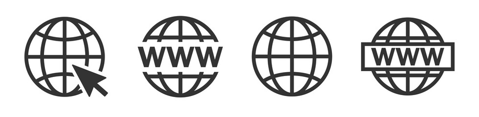 Wall Mural - website icon. vector www icon