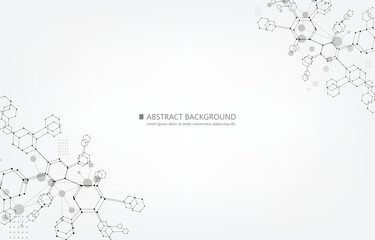 Wall Mural - white vector background futuristic hexagon pattern.polygon concept.medical wallpaper