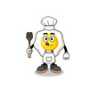 © Ummu - Mascot Illustration of fried egg chef