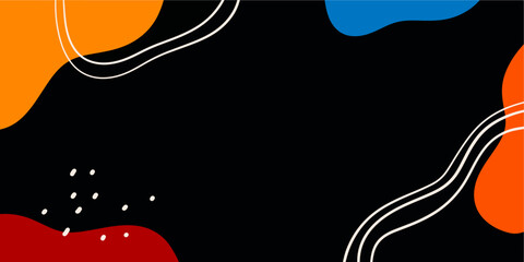 Leinwandbilder - Minimalist abstract background design for copy space and print template
