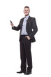 © ASDF - happy young businessman with a new smartphone .