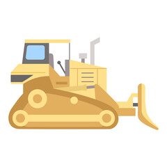 Wall Mural - Bulldozer icon