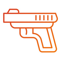 Wall Mural - Gun Icon Style