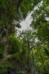 Canvas Print - Cascade de Pissevache à Bombois, Matafelon-Granges, Ain, France