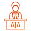 Court Appearance Icon Style