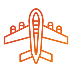 Poster - Airplane Icon Style