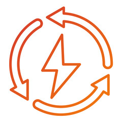 Poster - Energy Saving Icon Style