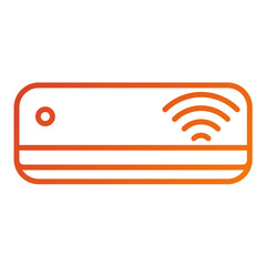 Sticker - Smart Air Conditioner Icon Style