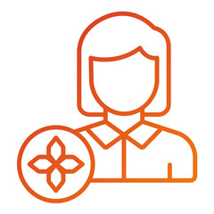 Sticker - Massage Therapist Icon Style