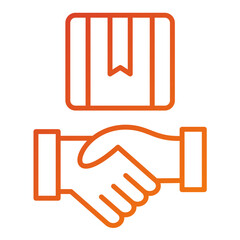 Poster - Handshake Icon Style