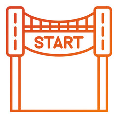 Poster - Race Start Icon Style