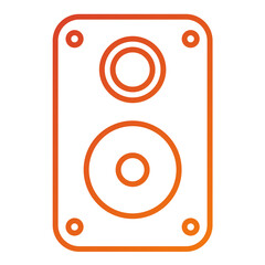 Sticker - Sound System Icon Style