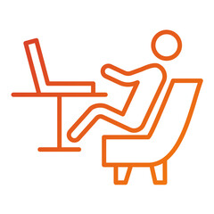 Sticker - Relax Work Icon Style