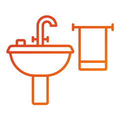 Sticker - Bathroom Icon Style