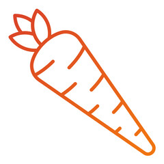 Sticker - Carrot Icon Style