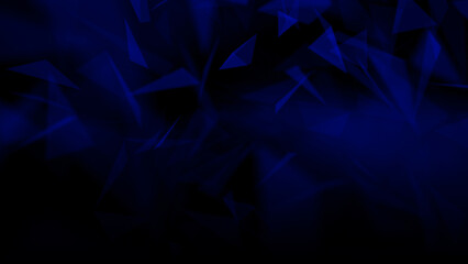 Poster - abstract plexus blue geometry background. digital technology network connection concept. 3d rendered