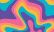 Colorful groovy psychedelic background