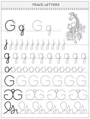 Wall Mural - Educational page on line for kids. Black and white printable worksheet for children school textbook. Developing writing and tracing skills. Sheet for online education. Back to school. Vector image