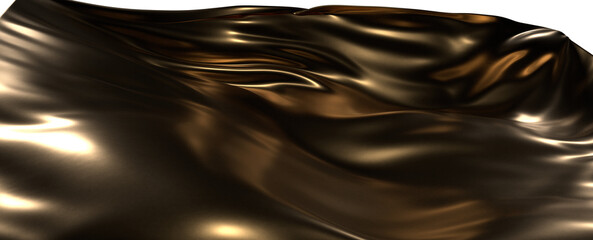 Wall Mural - gold cloth background texture. 3D illustration.