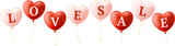 valentine love sale balloon realistic