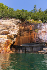 Wall Mural - Natural arches and sea caves along Lake Superior at Pictured Rocks National Lakeshore