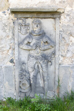 Figural Tombstone Of The Owner Of The Lower Volphartic Fortress Jiri Lutice From Year 1603.
