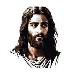 Canvas Print - Digital ilustration of Jesus Christ