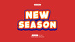 © lanllan - New Season Text Effect, with editable color 3D fonts. effects can be used. vector illustration